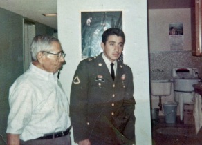 1969 with Dad at home